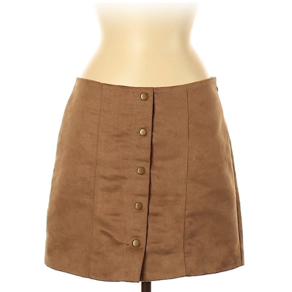Gap Outlet Faux Suede Button Down Skirt